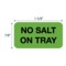 Nevs No Salt On Tray Label 7/8 x 1-5/8" D-2521 - alternate 2